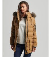 superdry para mujer w5011048a parka de microfibra expedition marron xs casual poliester