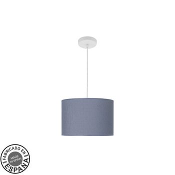 Colgante moda 1xe27 blanco/azul regx30x30 cm