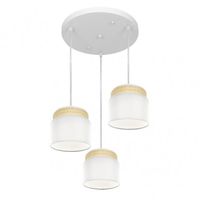fabrilamp plafon 3luces modelo kandy naturalblanco regulable