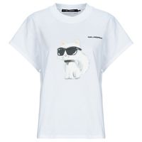 karl lagerfeld camiseta ikon aquarelle c loose t-shirt para mujer