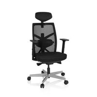 silla de oficina ergonomica para ordenador bellac tela  tejido de malla negro