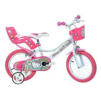 Bicicleta Niños 14 Pulgadas Hello Kitty Blanco 4-6 Años
