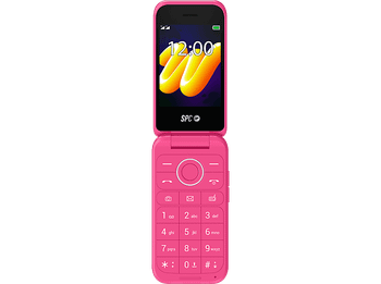 Móvil - SPC Wild, 48+128 MB, 1600 mAh, QVGA, Botón SOS, 4G, 240h Autonomía, Rosa