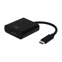 adaptador conversor aisens usb-c macho a displayport hembra 15cm negro a109-0345