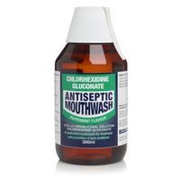 chlorhexidine gluconate antiseptic mouthwash peppermint