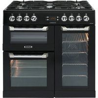 leisure cuisinemaster cs90f530k dual fuel range cooker - black  chrome black