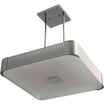 Lámpara de techo lizete cuadrado 6xe27 l.54xan.54xal.reg.cm gris/cromo