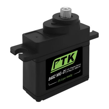 VOTIK 8482 MG-D 16g Mini Servo Digital con Engranajes Metálicos Núcleo de CC para Aviones RC de Ala Fija Helicóptero