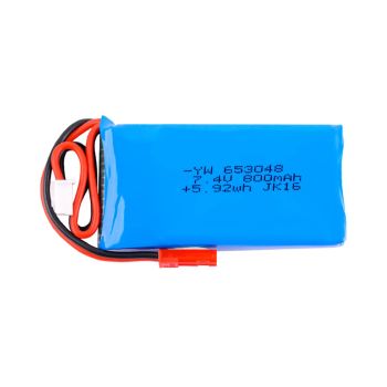 Batería Lipo de 7.4V 800mAh 20C 2S con conector JST para RadioLink A560 SU27 D460 avión RC modelos de ala fija