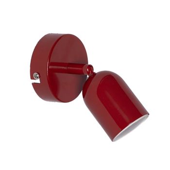 Aplique pared con foco orientable GU10 metal rosa Ø5 cm