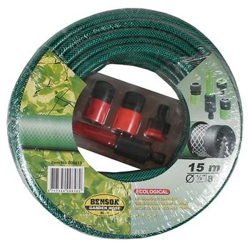 15mtr Garden Hose Set With 4pc Kit