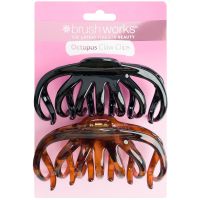 brushworks octopus claw clips - 2 pack