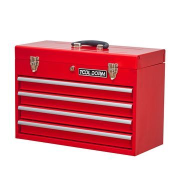 Caja De Herramientas - Organizador De Herramientas - Acero - Rojo (51.5x23.1x35.5cm)