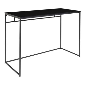 Escritorio de madera y metal l100cm - negro