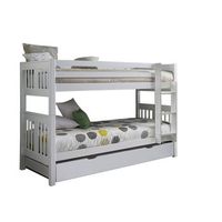 litera  cama de arrastre madera blanca 90x190cm
