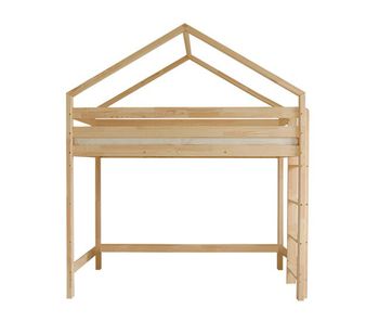 Cama cabaña de media altura 90x200 con somier candice madera