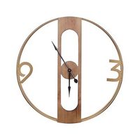 reloj de pared mdf marron o 50 cm efecto madera interiores rusticos cocina dormitorio salon mulhouse