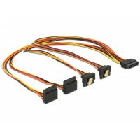 cable de alimentacion interna delock 05 m 4x sata a 1x sata