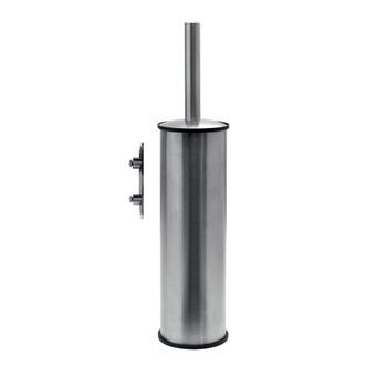 Escobillero De Pared Lotus Acero Inoxidable Cepillado Aisi 304 - Mechón De Cerdas - Fijación Con Tornillos Incluidos