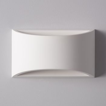 Ledkia Aplique de Pared de Yeso Fosty Blanco