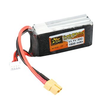 Batería LiPo ZOP Power 11.1V 1500mAh 3S 30C con conector XT60