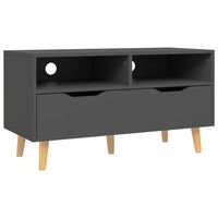 mueble de tv madera de ingenieria gris 90x40x485 cm vidaxl