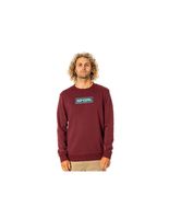 sudadera rip curl surf revival box m dark red