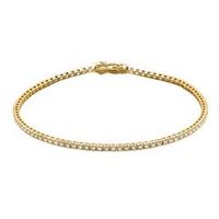 14 quilates pulsera tenis de oro con diamantes