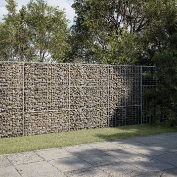 Cesta De Gaviones | Gavión Para Piedras | Gavión Decorativo Con Cubierta Hierro Galvanizado 300x50x150 Cm Cfw483097
