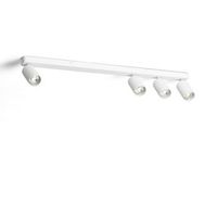 aplique de techo aluminio breixo 4 focos blanco