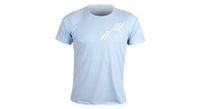 camiseta de manga corta unisex bv sport light azul claro amarillo