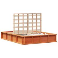 estructura de cama marron cera 135 x 190 cm vidaxl