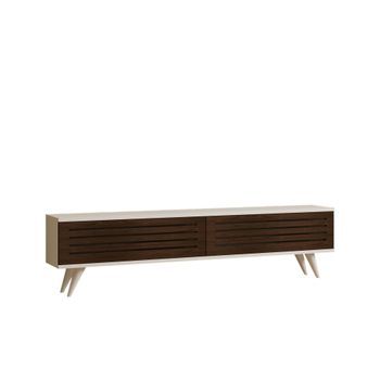 Mueble Tv Hill Blanco Nogal