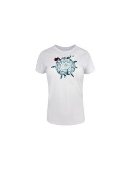 Camiseta de montaña Joluvi Wood W Mujer Blanco