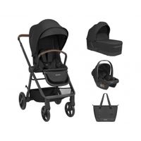 carrito de bebe 3en1 con capazo mia negro
