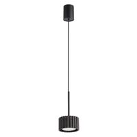 lampara colgantes negro aluminio alt 125 cm