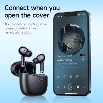 Auriculares HOCO EQ2 TWS Bluetooth 5,3 con 7H de reproducción, resistentes al agua, baja latencia, estéreo HIFI, bajo, Control táctil para deportes