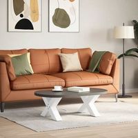 patas de mesarpierna de mesa de centro forma x 2 uds acero blanco 50x30-31 cm