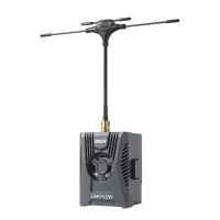 geprc linkflow modulo tx de 1w de alta potencia dual banda 24ghz915mhz con puerto uart y antena sma para drones de car