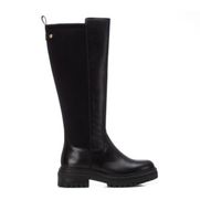 carmela para mujer 16177901-negro botas de piel 161779 negro 36 plano cremallera casual