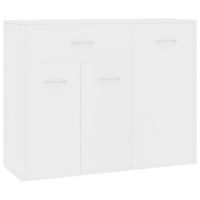 aparador auxiliar de salon de madera contrachapada blanco 88x30x70cm