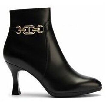 Pitillos Zapatos de tacón botin cadena negro para mujer