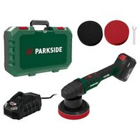parkside - pulidora angular inalambrica parkside x 20 v team de 20 v con bateria 4 ah 6 velocidades y plato 150 mm para pulido profesional y eliminacion de aranazos