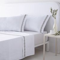 juego de sabanas saten algodon egipcio 300 blanco olarizu 180x260 cama 105