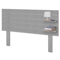 dhome cabecero con estantes de madera reciclada dm colgante pared estilo palet horizontal con patas 160x46cm cama vintage nordico 160cm espigas gris