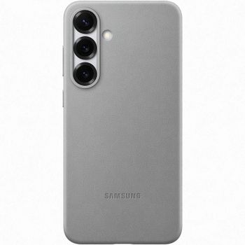 Samsung Funda de Cuero Vegano Gris para Galaxy S25 Plus