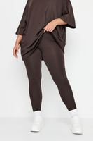 yours leggings marron chocolate mujer curvy y tallas grandes yours
