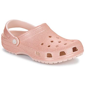 Crocs Zuecos Classic Glitter Clog para mujer