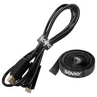 organizador cables savio oc-07 cinta velcro