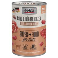 macs cat 12 x 400 g - pack ahorro - vacuno y corazones de pollo